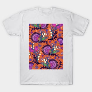 Bright Maximalist Folk Art T-Shirt